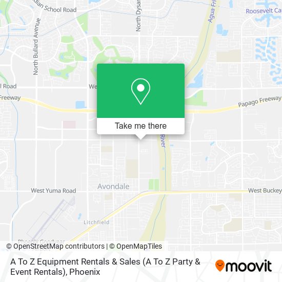 A To Z Equipment Rentals & Sales (A To Z Party & Event Rentals) map