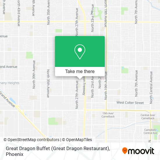 Mapa de Great Dragon Buffet (Great Dragon Restaurant)