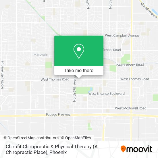 Mapa de Chirofit Chiropractic & Physical Therapy (A Chiropractic Place)