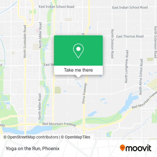 Mapa de Yoga on the Run
