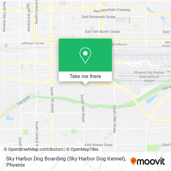 Mapa de Sky Harbor Dog Boarding