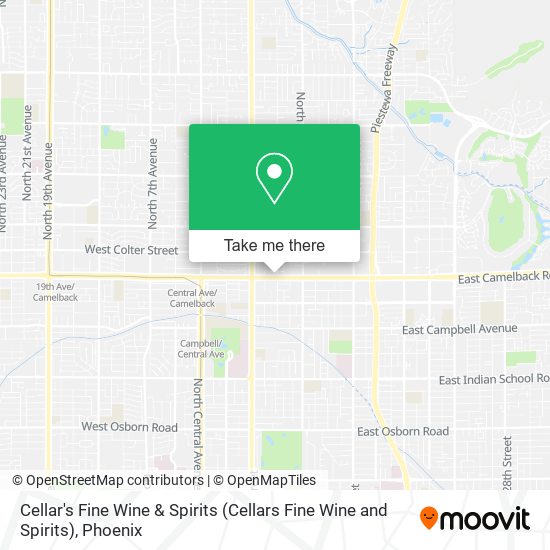 Mapa de Cellar's Fine Wine & Spirits (Cellars Fine Wine and Spirits)