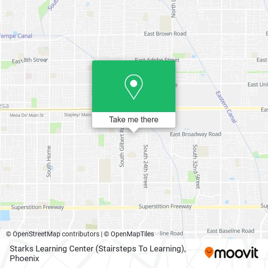 Mapa de Starks Learning Center (Stairsteps To Learning)