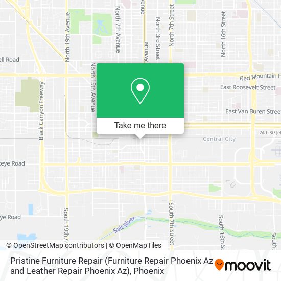Mapa de Pristine Furniture Repair (Furniture Repair Phoenix Az and Leather Repair Phoenix Az)