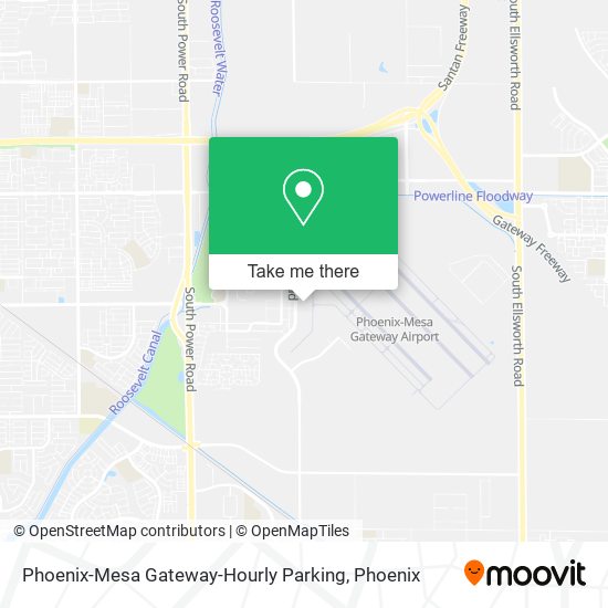 Mapa de Phoenix-Mesa Gateway-Hourly Parking