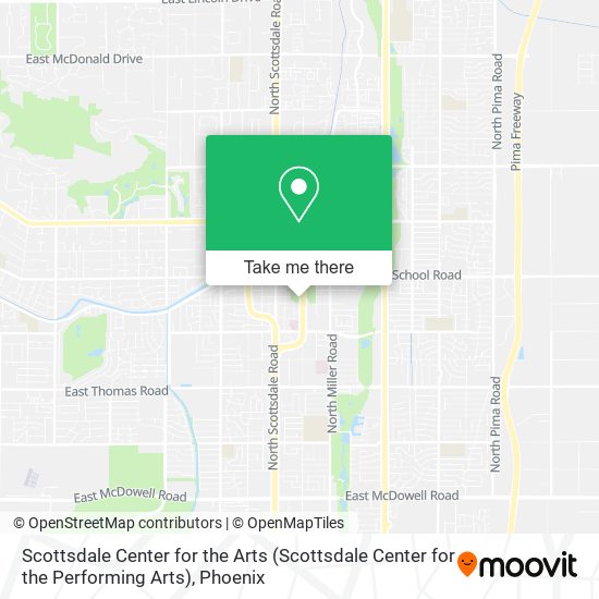 Scottsdale Center for the Arts map