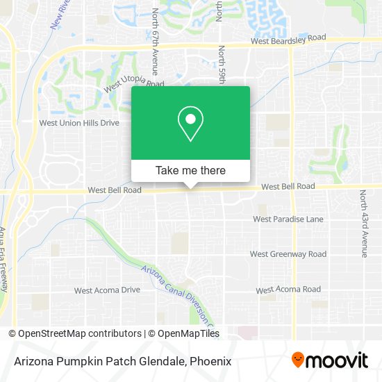Arizona Pumpkin Patch Glendale map