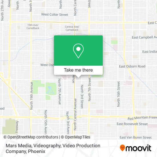 Mapa de Mars Media, Videography, Video Production Company