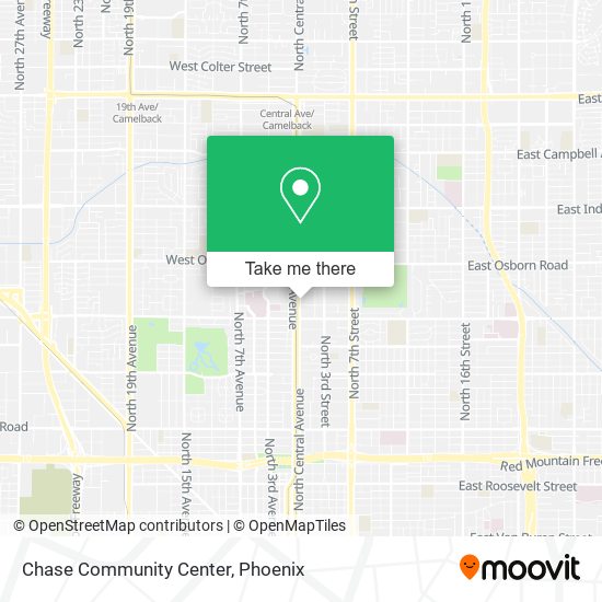 Mapa de Chase Community Center