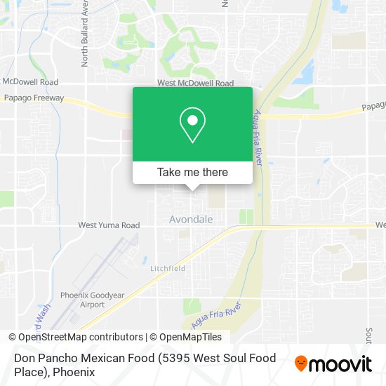 Don Pancho Mexican Food (5395 West Soul Food Place) map