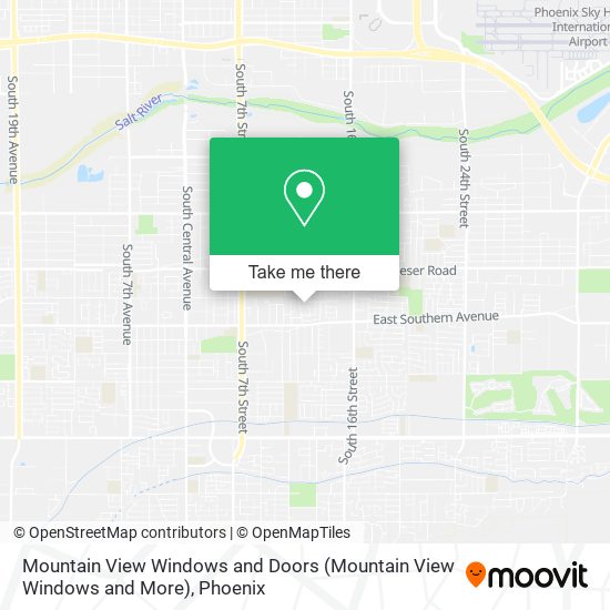 Mountain View Windows and Doors map