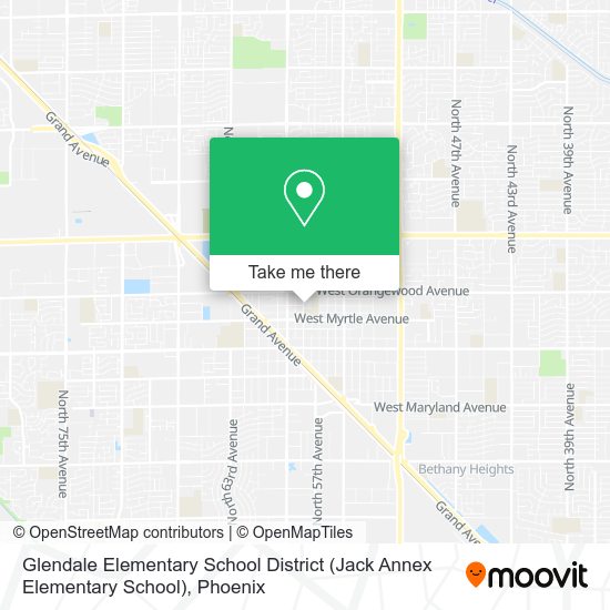 Glendale Elementary School District (Jack Annex Elementary School) map