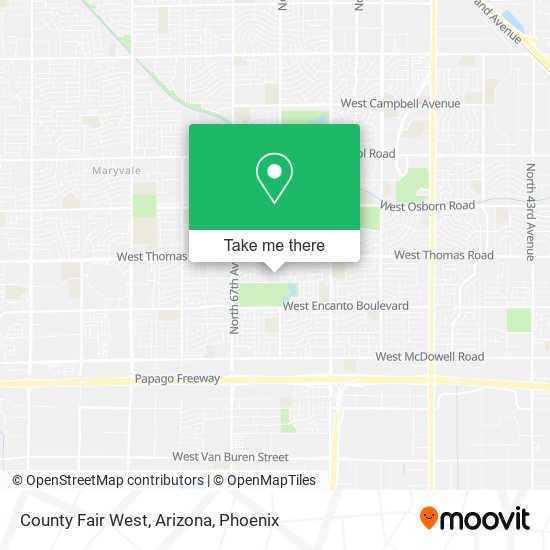 Mapa de County Fair West, Arizona