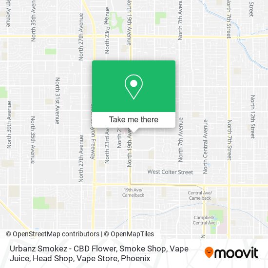 Urbanz Smokez - CBD Flower, Smoke Shop, Vape Juice, Head Shop, Vape Store map