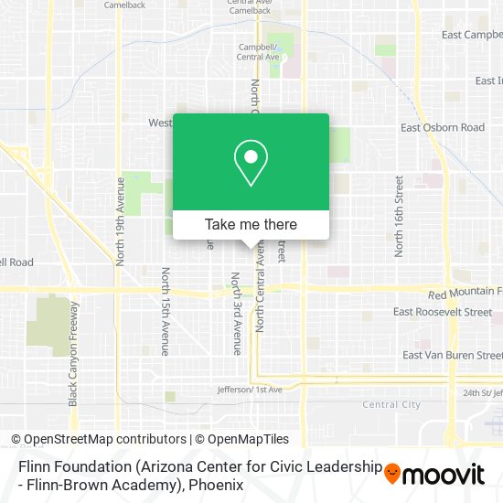 Mapa de Flinn Foundation (Arizona Center for Civic Leadership - Flinn-Brown Academy)