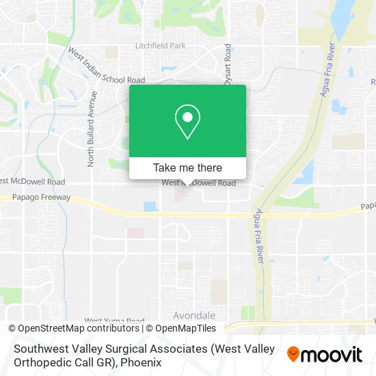 Mapa de Southwest Valley Surgical Associates (West Valley Orthopedic Call GR)