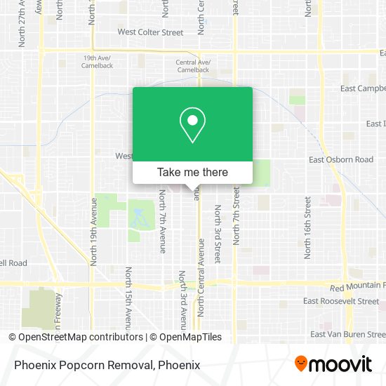 Mapa de Phoenix Popcorn Removal