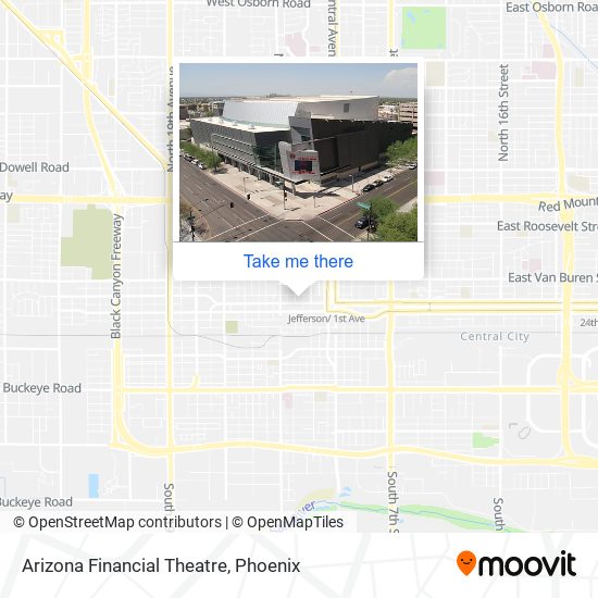 Arizona Financial Theatre map