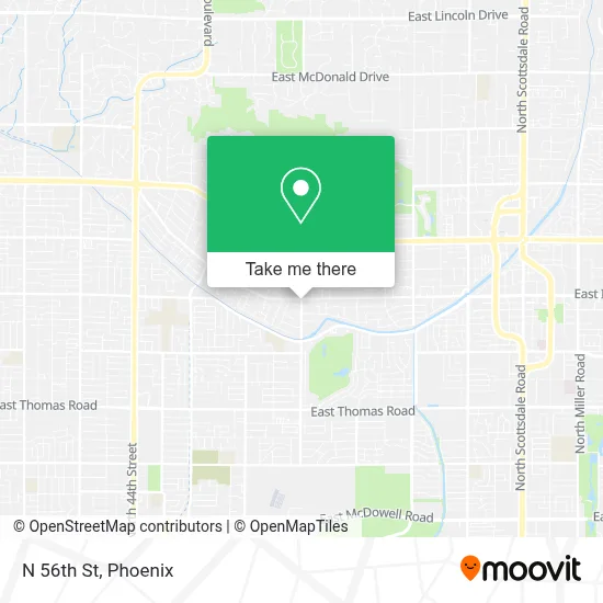N 56th St map