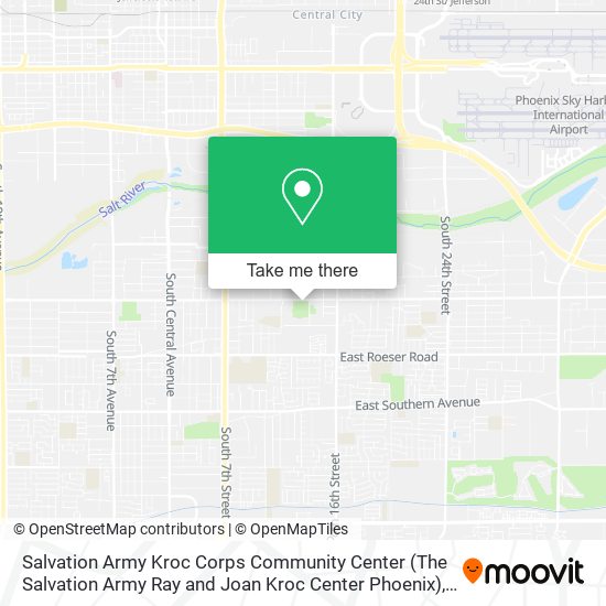 Salvation Army Kroc Corps Community Center (The Salvation Army Ray and Joan Kroc Center Phoenix) map