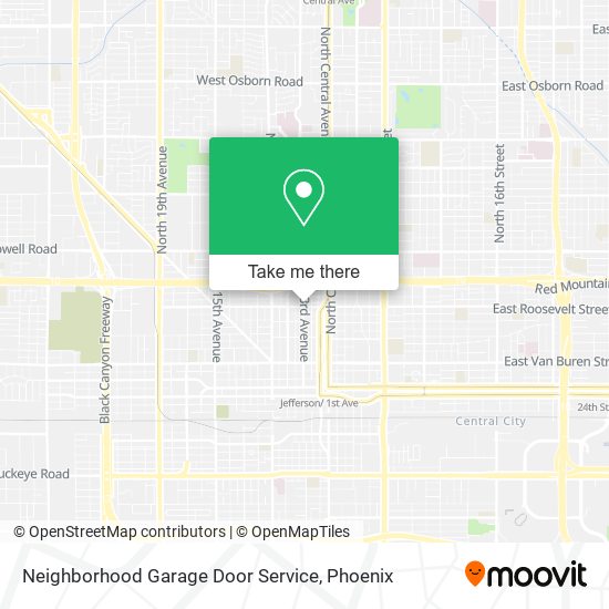 Neighborhood Garage Door Service map