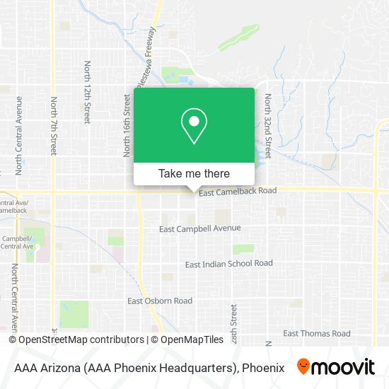 AAA Arizona (AAA Phoenix Headquarters) map