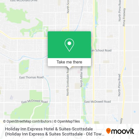 Mapa de Holiday Inn Express Hotel & Suites-Scottsdale