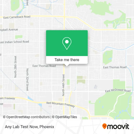 Any Lab Test Now map