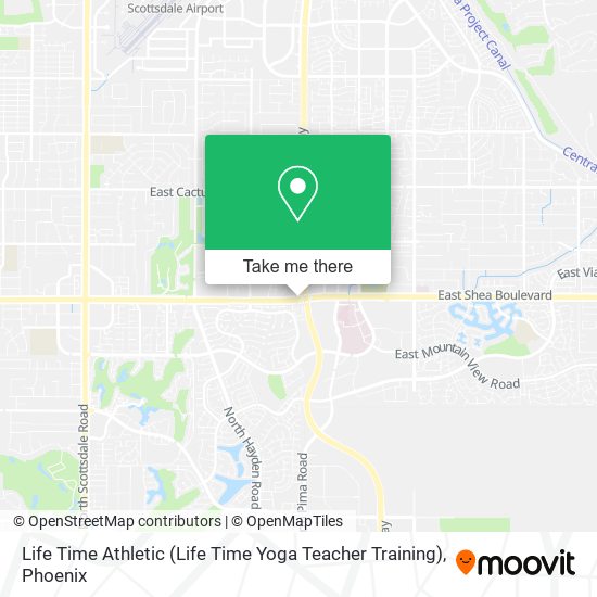 Mapa de Life Time Athletic (Life Time Yoga Teacher Training)