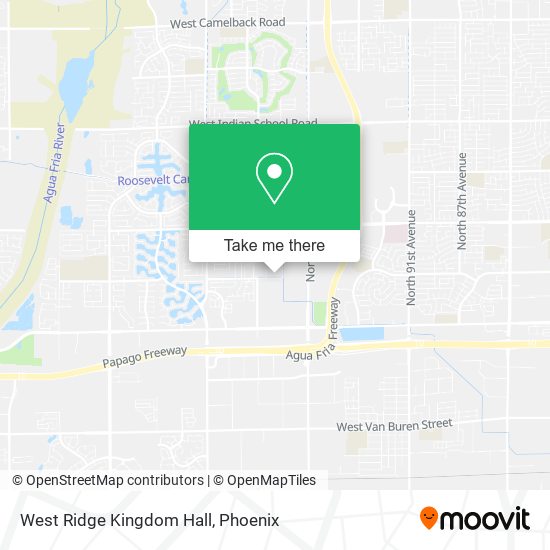 West Ridge Kingdom Hall map