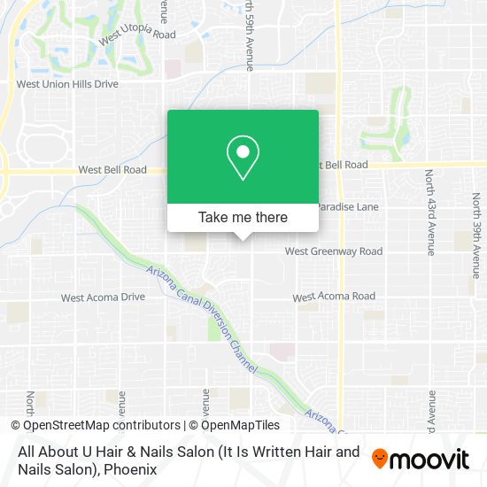 All About U Hair & Nails Salon (It Is Written Hair and Nails Salon) map
