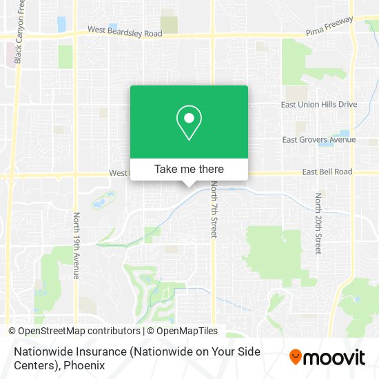 Mapa de Nationwide Insurance (Nationwide on Your Side Centers)
