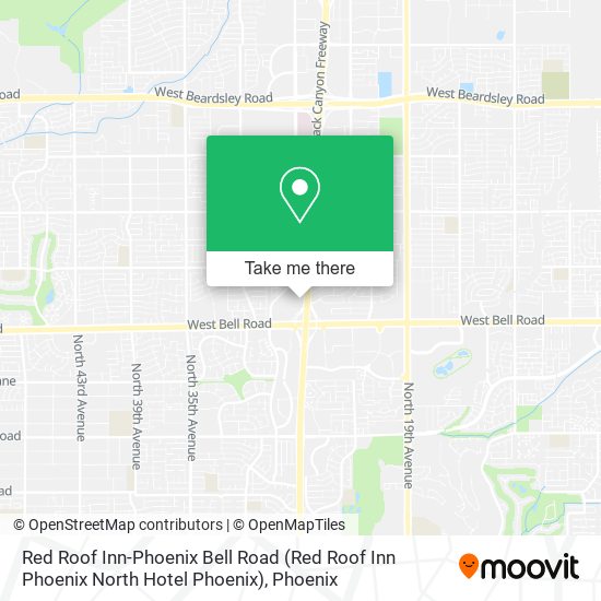 Mapa de Red Roof Inn-Phoenix Bell Road (Red Roof Inn Phoenix North Hotel Phoenix)
