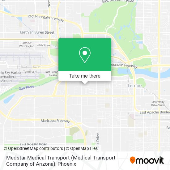 Mapa de Medstar Medical Transport (Medical Transport Company of Arizona)