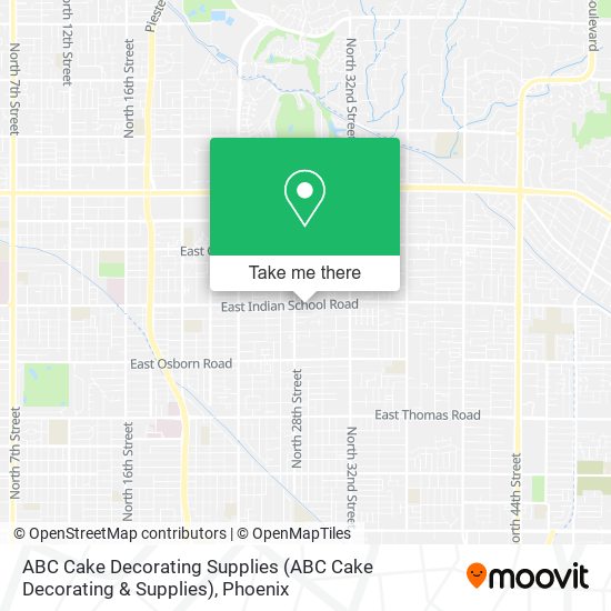 ABC Cake Decorating Supplies map