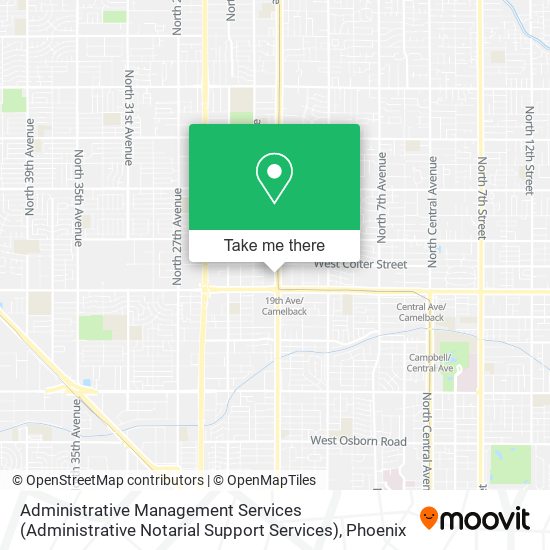 Administrative Management Services (Administrative Notarial Support Services) map
