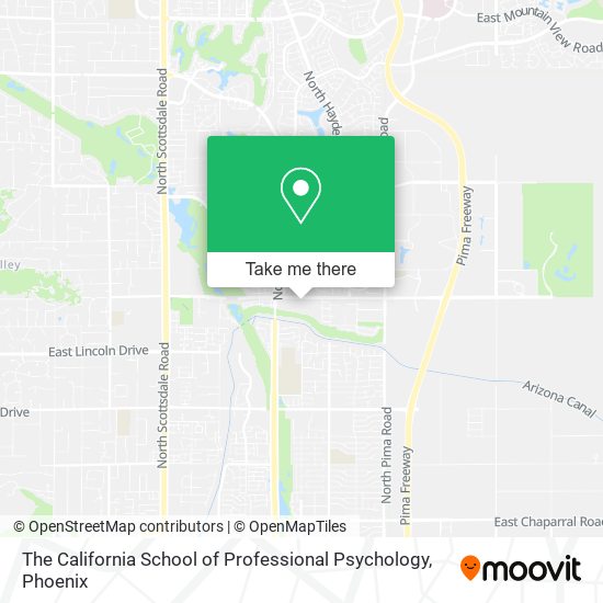 The California School of Professional Psychology map