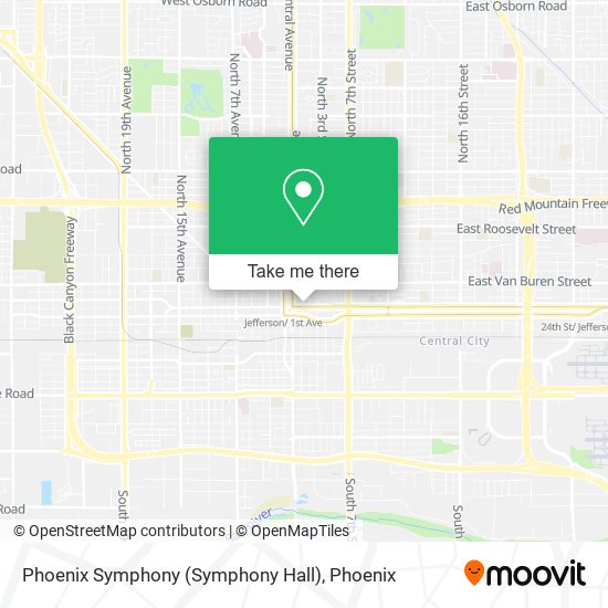 Phoenix Symphony (Symphony Hall) map