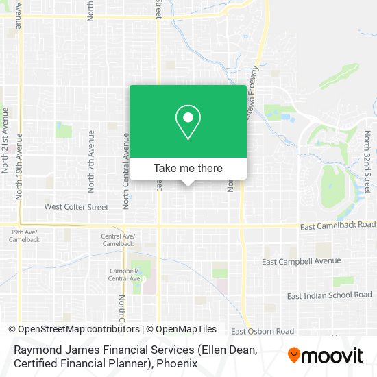 Mapa de Raymond James Financial Services (Ellen Dean, Certified Financial Planner)