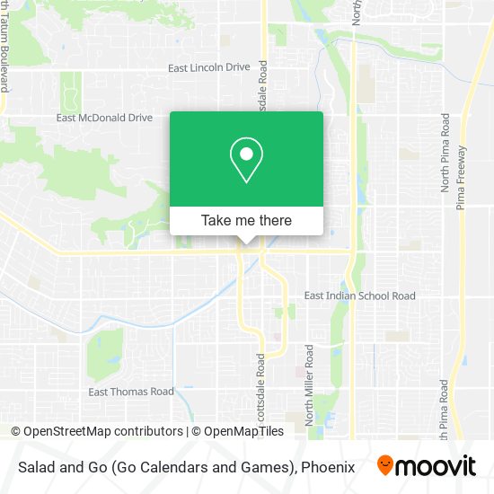 Salad and Go (Go Calendars and Games) map