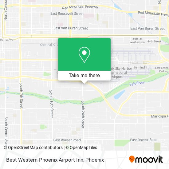 Best Western-Phoenix Airport Inn map