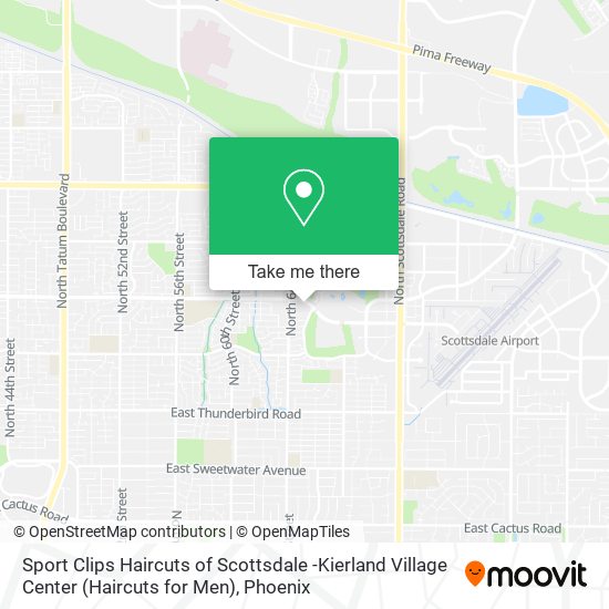Sport Clips Haircuts of Scottsdale -Kierland Village Center (Haircuts for Men) map