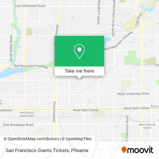 San Francisco Giants Tickets map