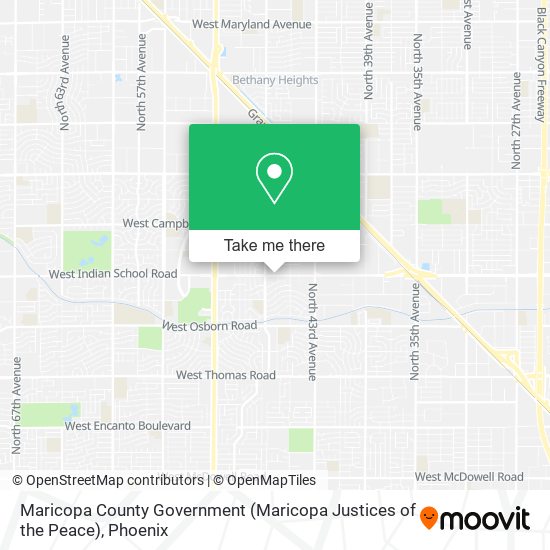 Maricopa County Government (Maricopa Justices of the Peace) map