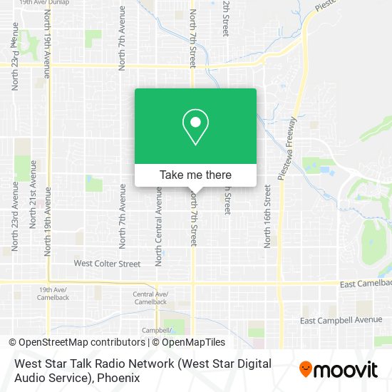 West Star Talk Radio Network (West Star Digital Audio Service) map