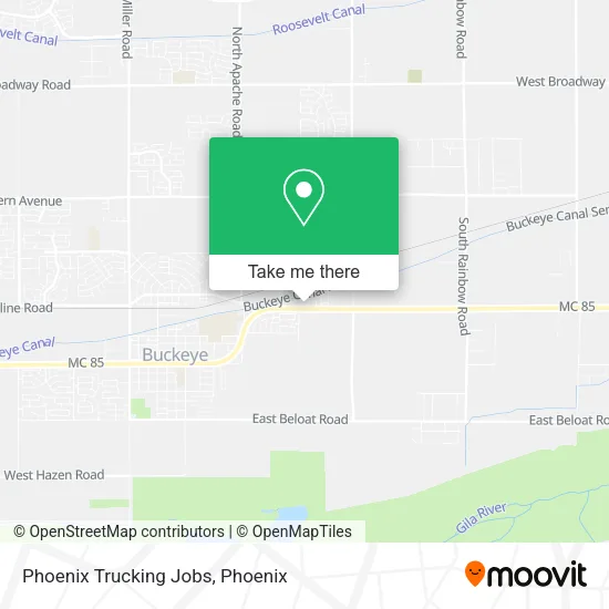 Phoenix Trucking Jobs map