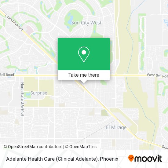 Adelante Health Care (Clinical Adelante) map