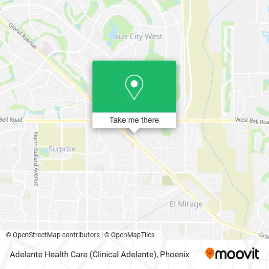 Adelante Health Care (Clinical Adelante) map