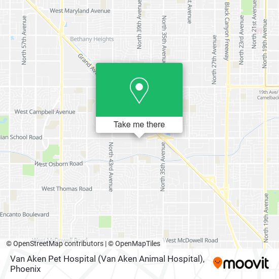 Van Aken Pet Hospital map