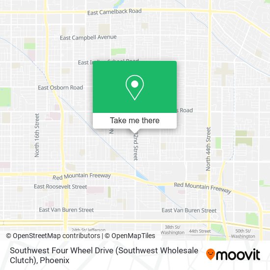 Mapa de Southwest Four Wheel Drive (Southwest Wholesale Clutch)